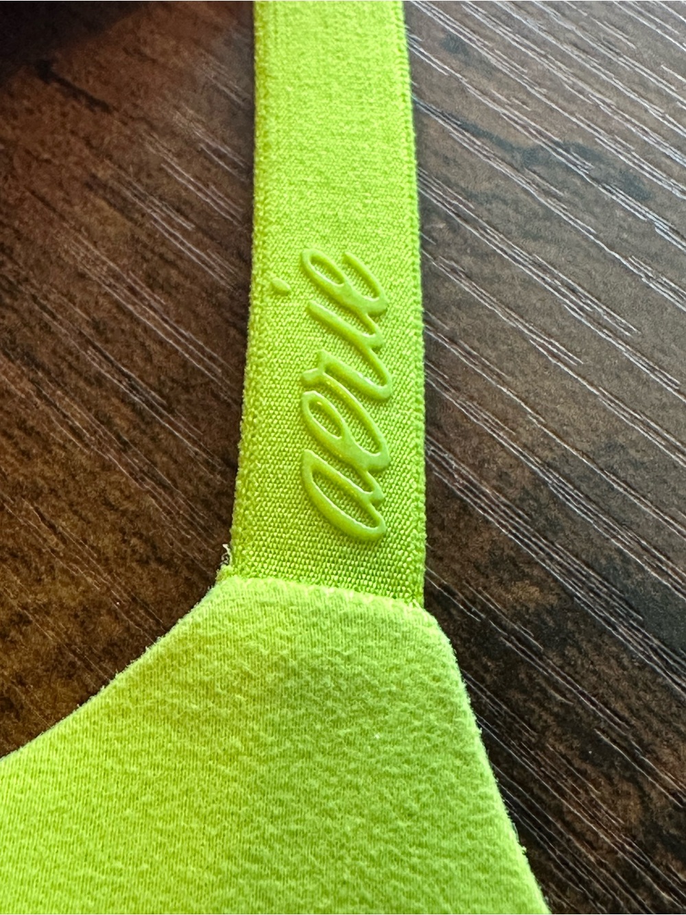 aerie Smoothez Bra-ish Neon Yellow Seamless T-Shirt Bra - Picture 3 of 8
